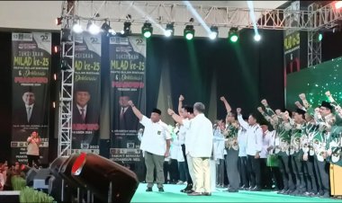 Prabowo: Saya Bertekad Tak Akan Mengecewakan PBB dan PKB, Usai Terima Dukungan Capres.