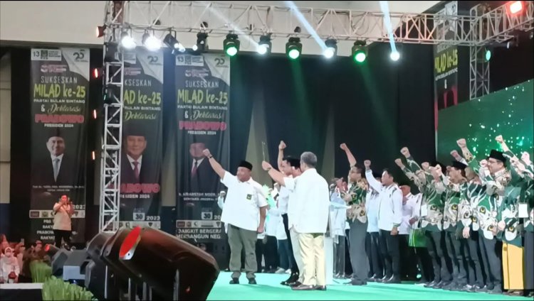 Prabowo: Saya Bertekad Tak Akan Mengecewakan PBB dan PKB, Usai Terima Dukungan Capres.