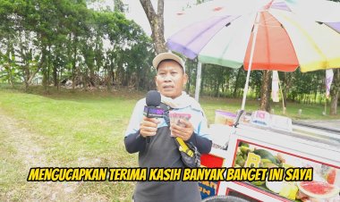 VIRAL! Rey Utami Beri 10 Juta ke Mamang Pudin, Tukang Rujak yang Penuh Perjuangan!