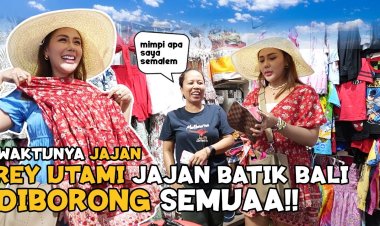 Rey Utami Memukau Penonton dengan Belanja Istimewa di Pasar Tradisional Bali