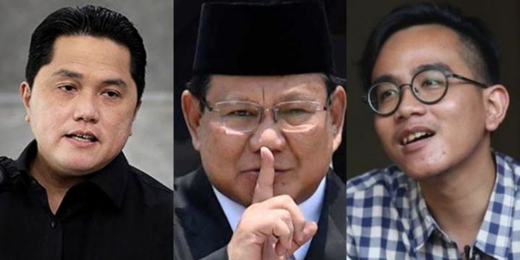 Gibran Rakabuming Raka dan Erick Thohir Jadi Spekulasi Calon Wakil Presiden Prabowo