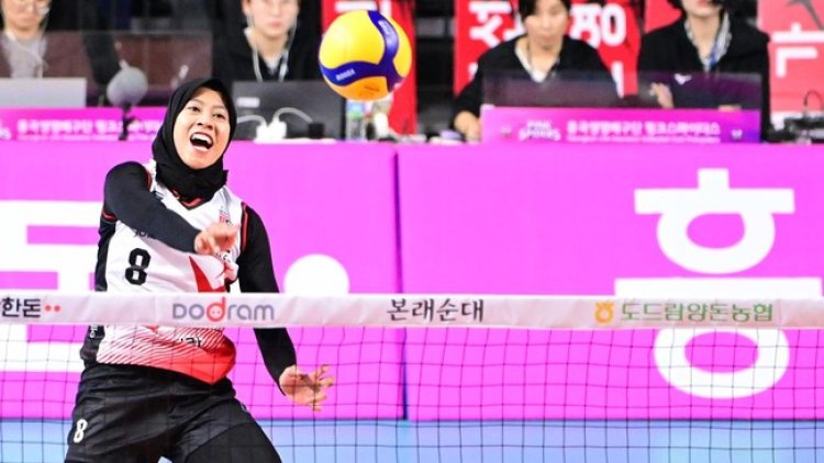 Megawati 'Megatron' Berambisi Antar Red Sparks Juara Liga Bola Voli Korea