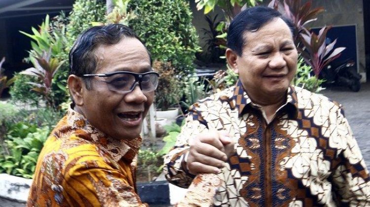 Prabowo Subianto Tak Sebut Nama Mahfud MD saat Puji Kinerja Menko Kabinet Jokowi