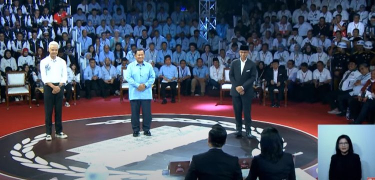 Gestur dan Gagasan Menonjol dalam Debat Pertama Capres Pilpres 2024