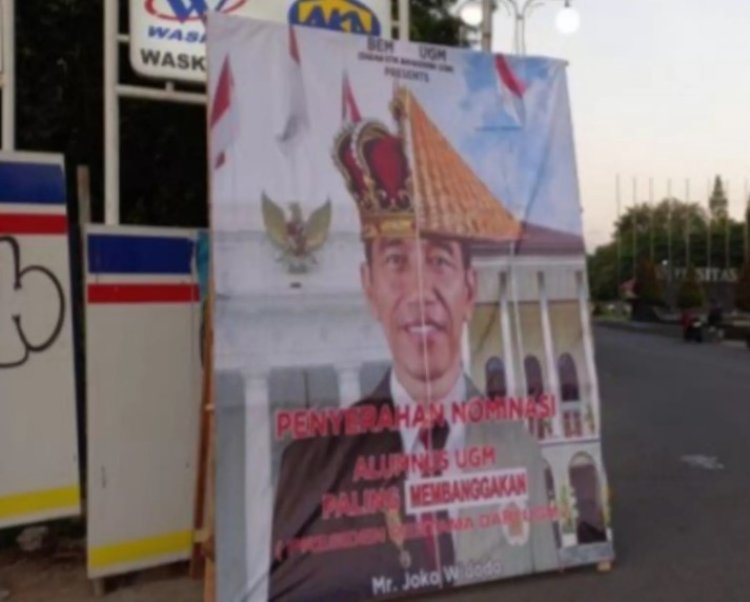 Baliho 'Alumnus Paling Membanggakan' Jokowi Berkembang di UGM: Respons BEM UGM