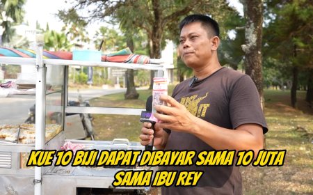 Mamang Menjual Kue Pancong Terenak Bogor, Rey utami Jajan Seharga 1 Juta Rupiah per Biji!