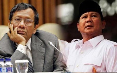 Prabowo Tidak Sebut Nama Mahfud dalam Pujiannya untuk Menko Kabinet Jokowi