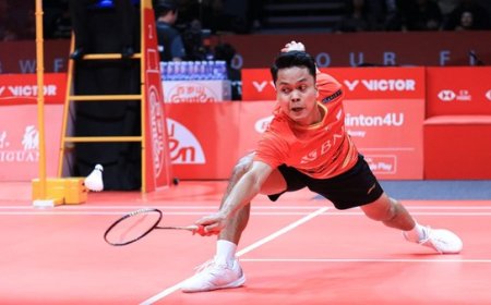 Anthony Ginting Gagal Melangkah ke Semifinal BWF World Tour Finals 2023 Setelah Kekalahan Dramatis