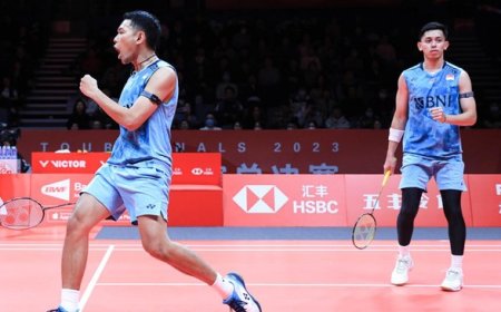 Ganda Putra Indonesia, Fajar/Rian, Alami Kekalahan Dramatis di Semifinal BWF World Tour Finals 2023, Jonatan Christie Tinggal Harapan Tersisa