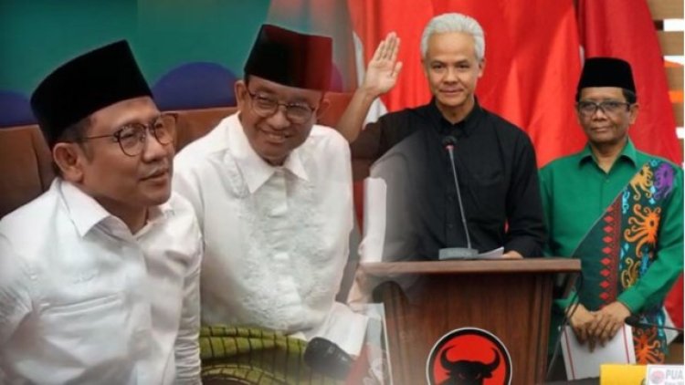 LSI Prediksi Strategi AMIN dan Ganjar-Mahfud Bersatu Jika Pilpres Dua Putaran