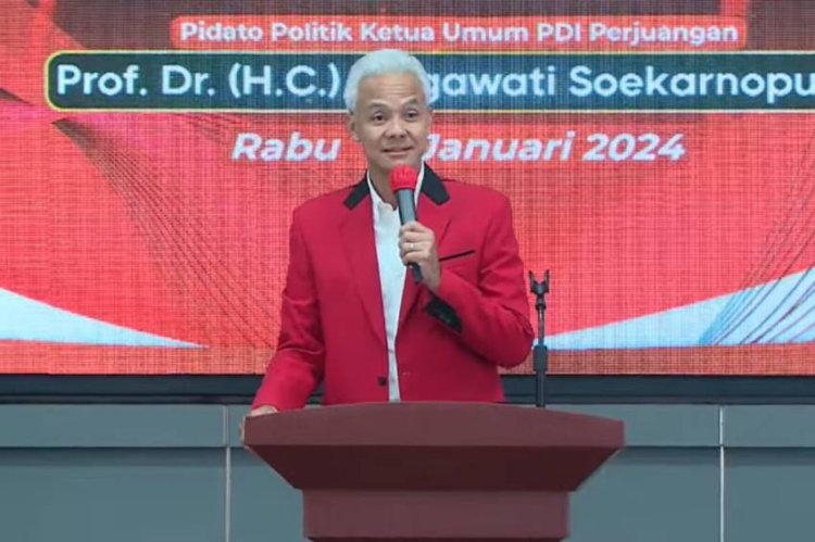 Ganjar Pranowo pada HUT PDIP: Pemilu Harapan Perubahan, PDIP sebagai Tonggak Kepemimpinan Baru