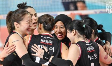 Megawati Hangestri Pertiwi Berperan Penting dalam Kemenangan Red Sparks 3-1 atas IBK Altos di Liga Voli Korea