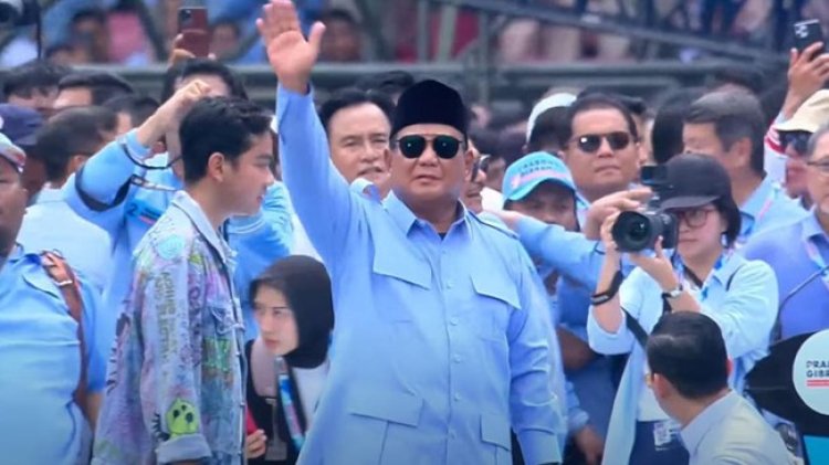 Prabowo: Hampir 600 Ribu Orang Hadiri Kampanye Akbar di GBK Hari Ini