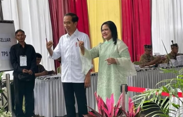 Jokowi Ungkap Harapan dan Sikap Terkait Peluang Pemilu 1 Putaran setelah Nyoblos di Gambir