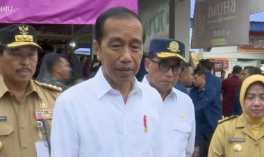 Jokowi Soal Kenaikan Harga Beras: Coba Dicek Harga beras di pasar induk