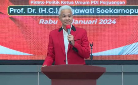 Ganjar Pranowo di HUT PDIP: Pemilu Harapan Perubahan, PDIP Sebagai Pelopor Perjuangan Wong Cilik