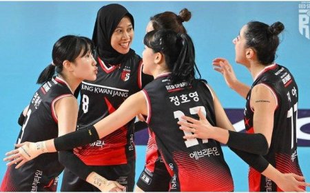 Megawati Hangestri Pertiwi Berperan Penting dalam Kemenangan Red Sparks 3-1 atas IBK Altos di Liga Voli Korea