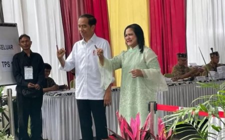Jokowi Ungkap Peluang Pemilu 1 Putaran setelah Nyoblos di Gambir: "Kita Tunggu Bersama-sama"