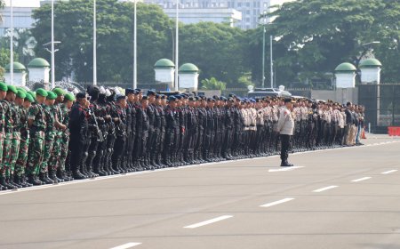 3.929 Aparat Gabungan Jaga Demo di Depan DPR Hari Ini