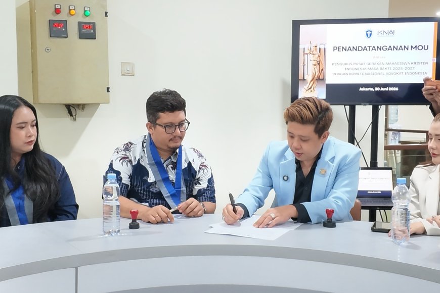 Sebut Mahasiswa Sebagai Advokat Sebenarnya, Pablo Benua Gandeng GMKI Cetak Penegak Hukum Bermoral