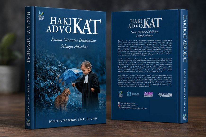 BUKU HAKIKAT ADVOKAT KARYA PABLO BENUA TEMBUS PASAR INTERNASIONAL, BOBOT ILMUNYA SETARA S3